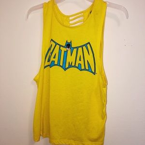 COPY - SZ M Vintage Batman Comic Yellow Muscle Ta…